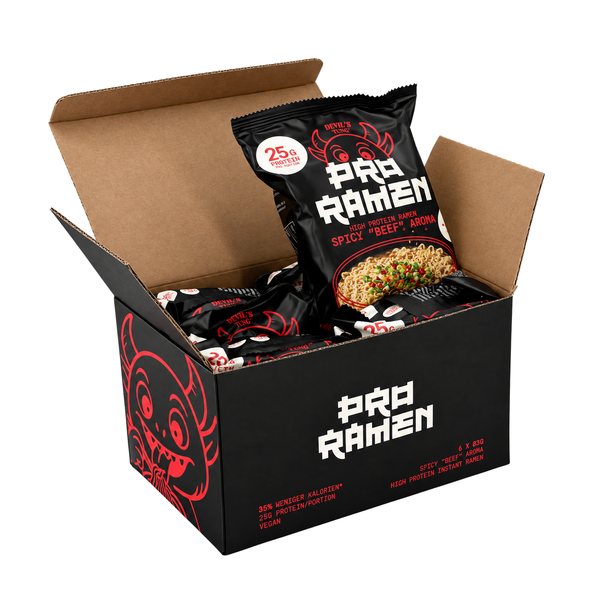 Pro Ramen – Spicy "Beef" – 6-Pack